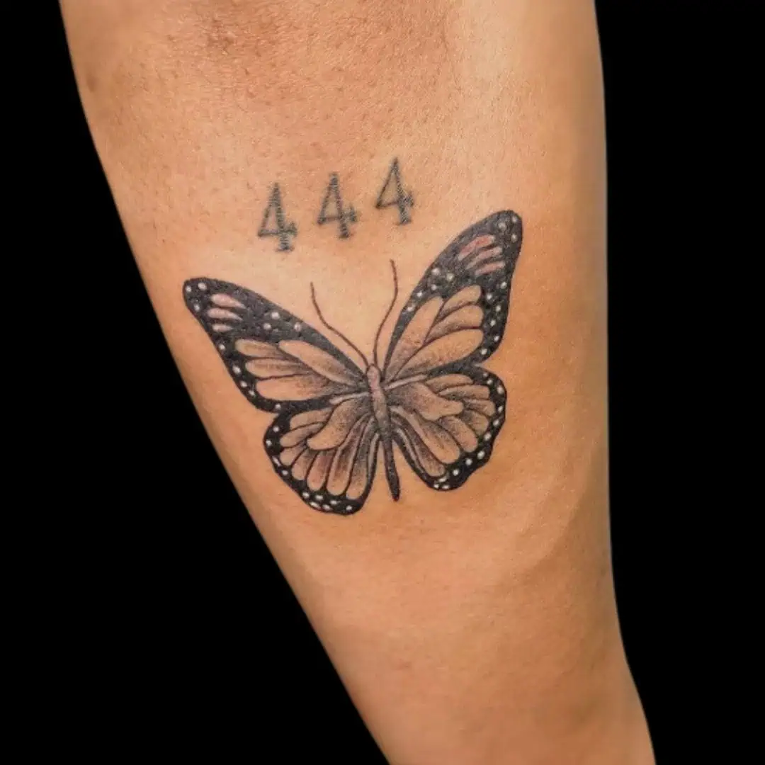 Monarch Butterfly 444 Tattoo