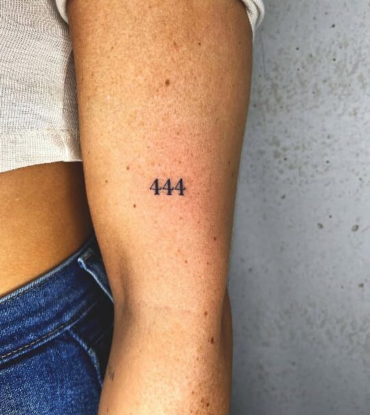 Minimalist Forearm 444 Tattoo