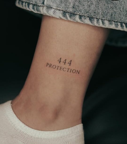 Protection 444 Ankle Tattoo