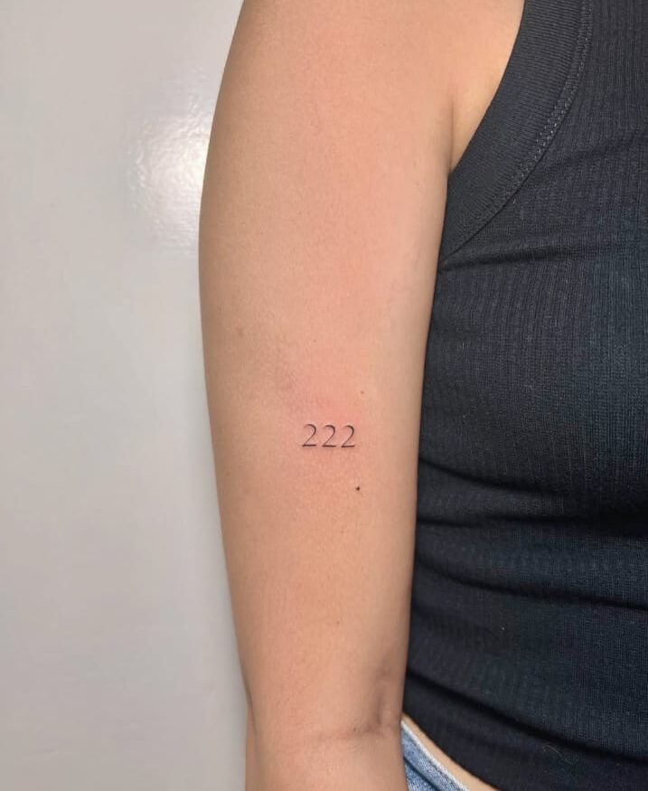 Minimalist Forearm 222 Tattoo