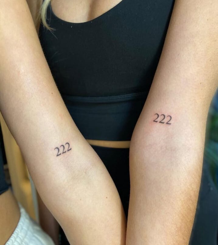 Matching Inner Arm 222 Tattoos