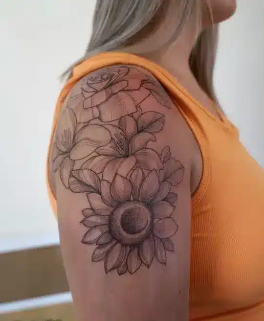 Sunflower Shoulder Statement