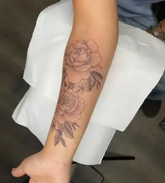 Double Rose Forearm Piece