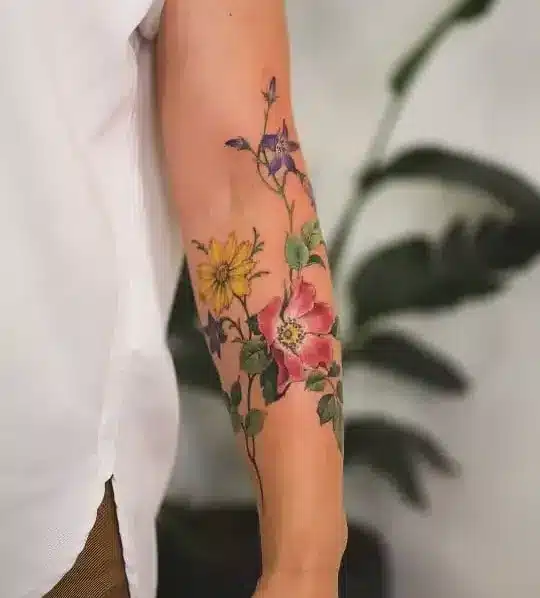 Wildflower Garden Arm Piece