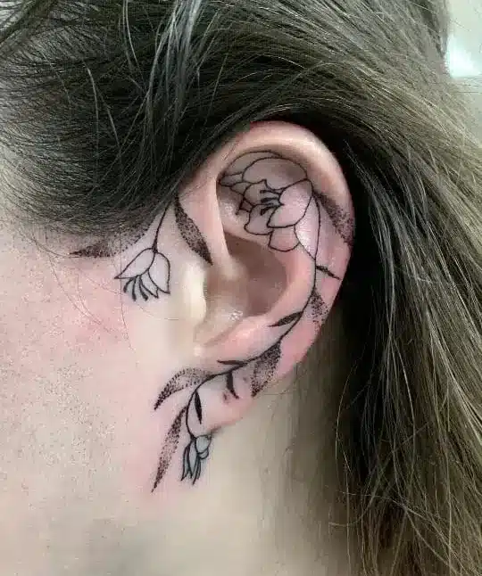 Floral Ear Wrap Design