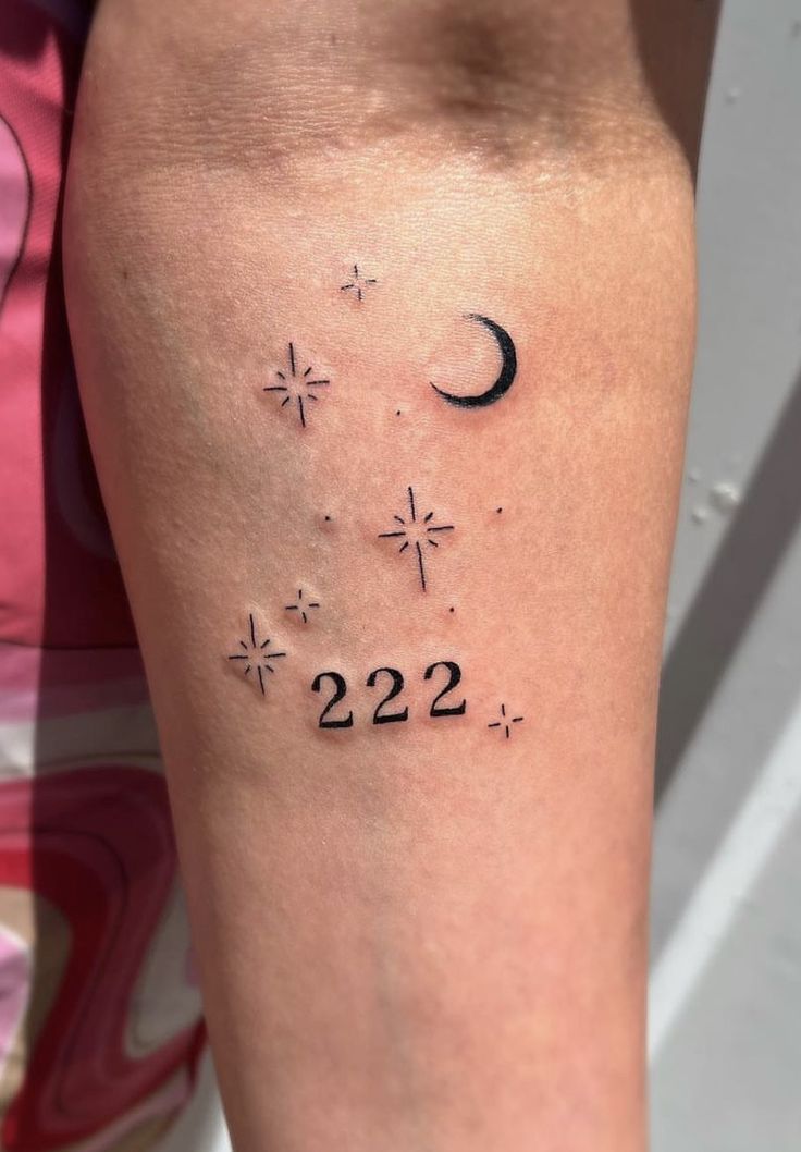 Celestial 222 Design tattoo